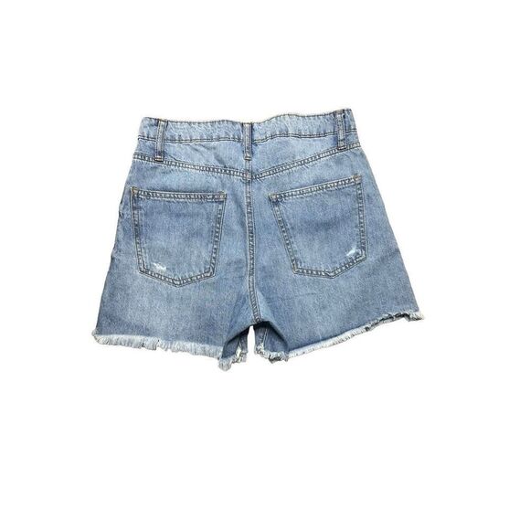 Vanilla Star Shorts Juniors 5 High Rise 90s Boyfriend Grunge Distressed Denim - Picture 2 of 7